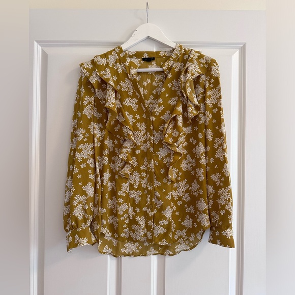 Ann Taylor Ruffle Blouse - Picture 1 of 4